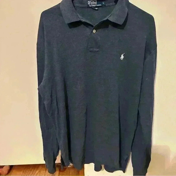POLO RALPH LAUREN collared long sleeve men L - Picture 4 of 6
